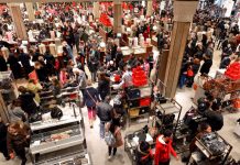 Crowd at Macy's on Black Friday