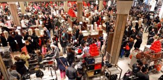 Crowd at Macy's on Black Friday