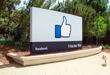 Sign outside facebook office