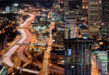City of Atlanta at night