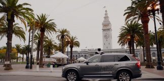 Uber car in San Fancisco