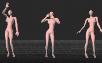 3d model of attractive dancing