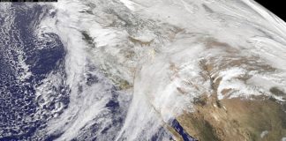 california jet stream as seen from space