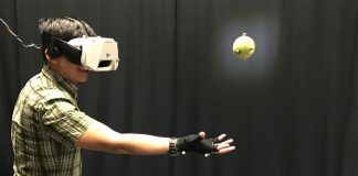 Catching a ball while wearing full VR gear