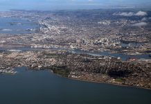 aerial photo of the san francisco bay area