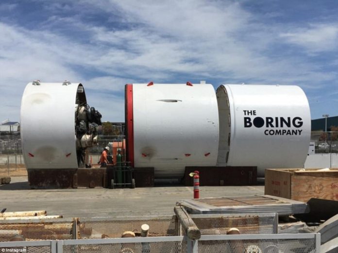 The Boring Company tunnel boring machine the Godot