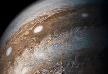 View of Jupiter from outer space