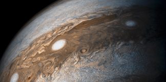 View of Jupiter from outer space