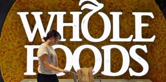 Whole Foods logo with shopper