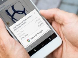 Pay With Google demonstrated on phone
