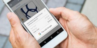 Pay With Google demonstrated on phone