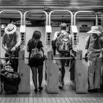 turnstile at Penn Station, New York City